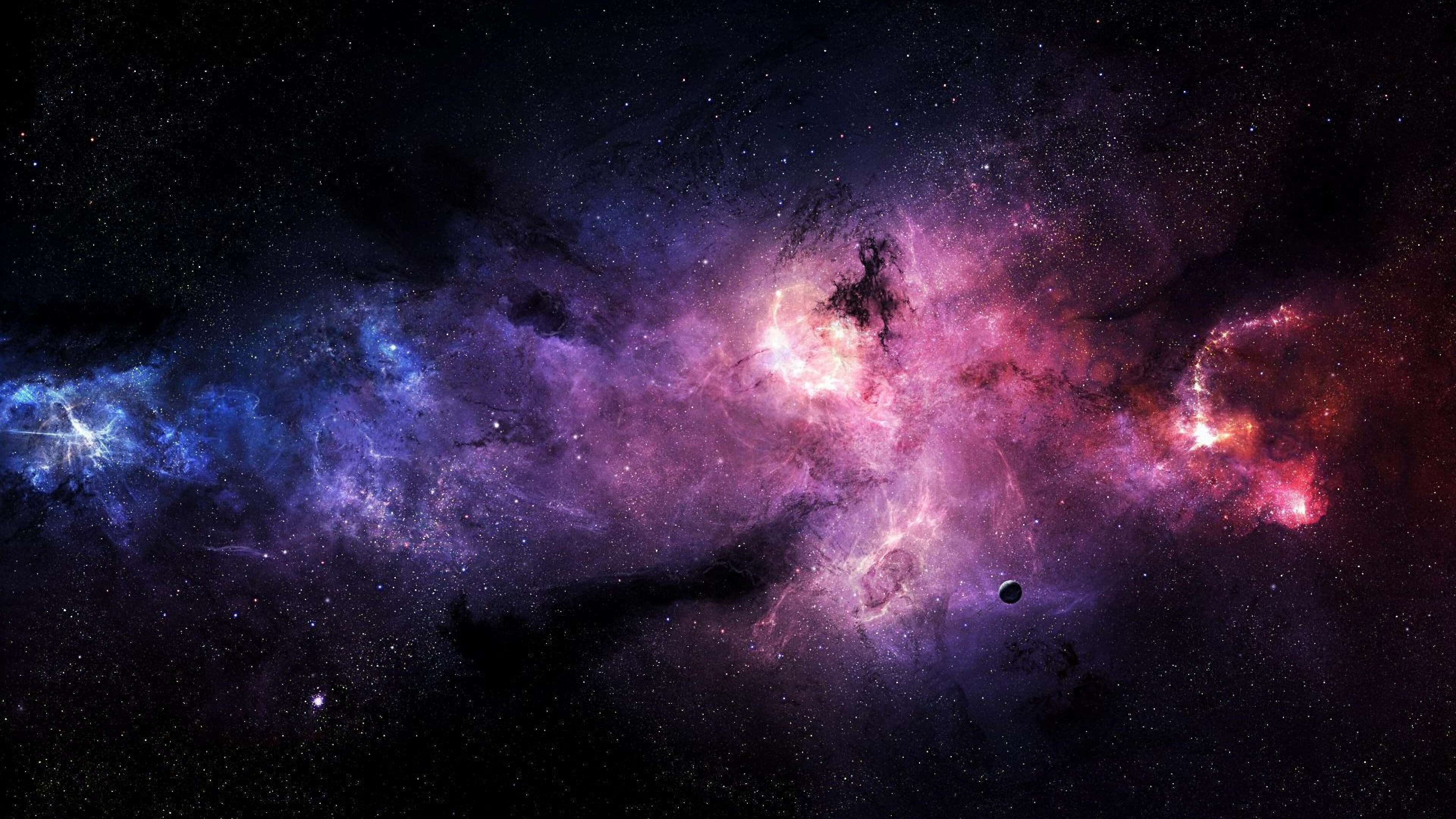 Cosmic background with stars